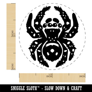 Fuzzy Jumping Spider Arachnid Rubber Stamp for Stamping Crafting Planners