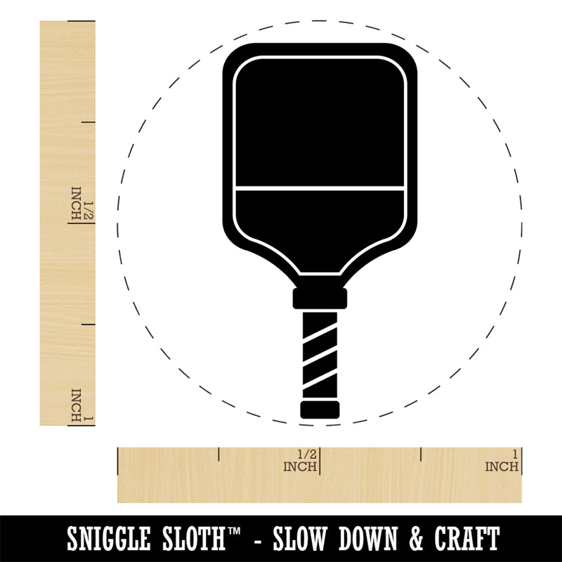 Pickleball Paddle Rubber Stamp for Stamping Crafting Planners