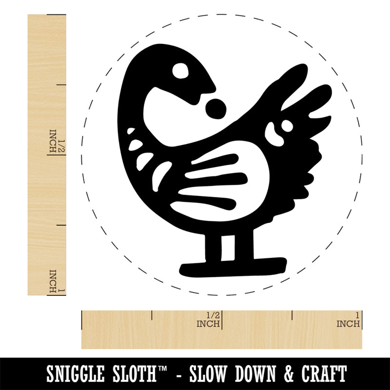 Sankofa African Adinkra Bird Symbol Reflection Rubber Stamp for Stamping Crafting Planners