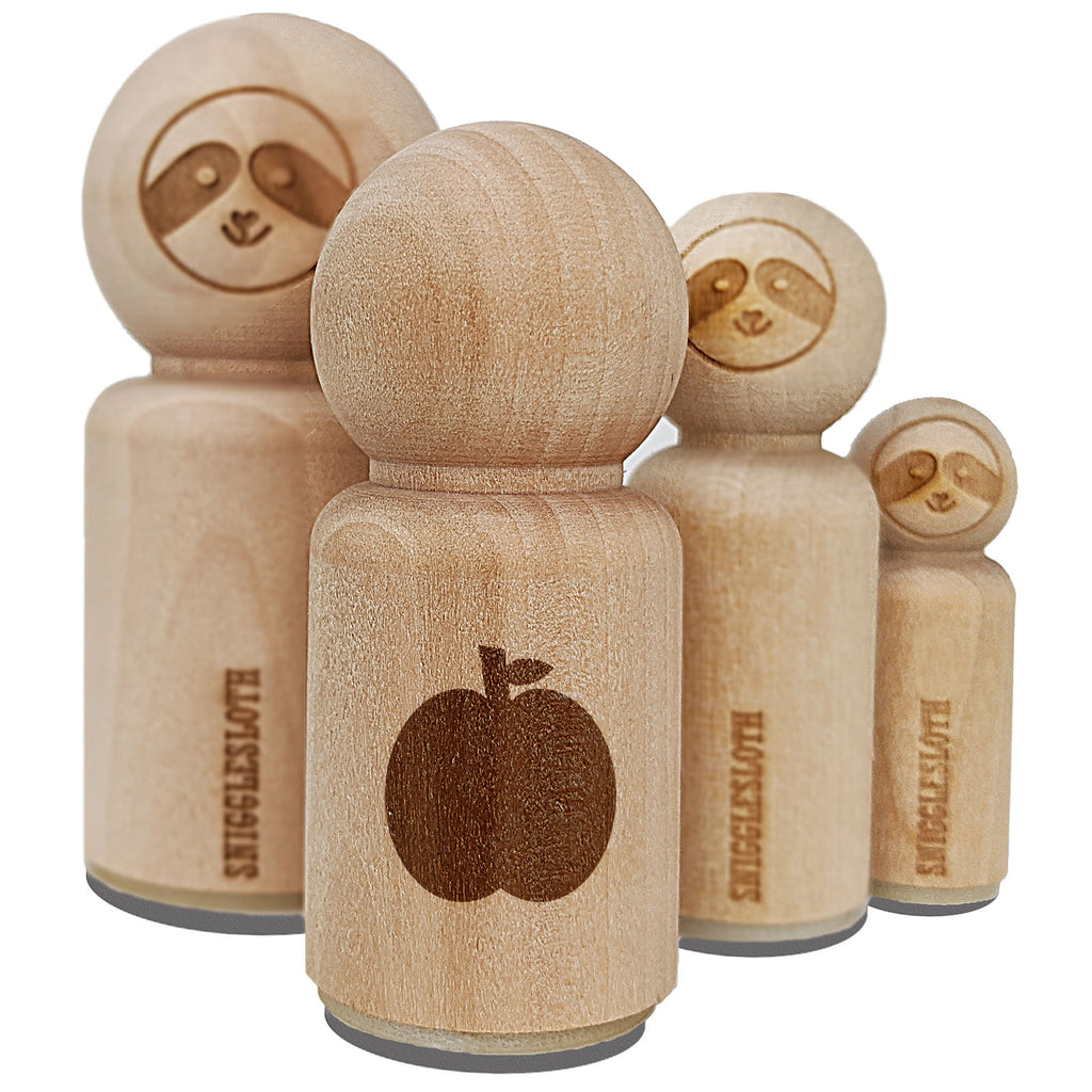 Apple Fruit Rubber Stamp for Stamping Crafting Planners