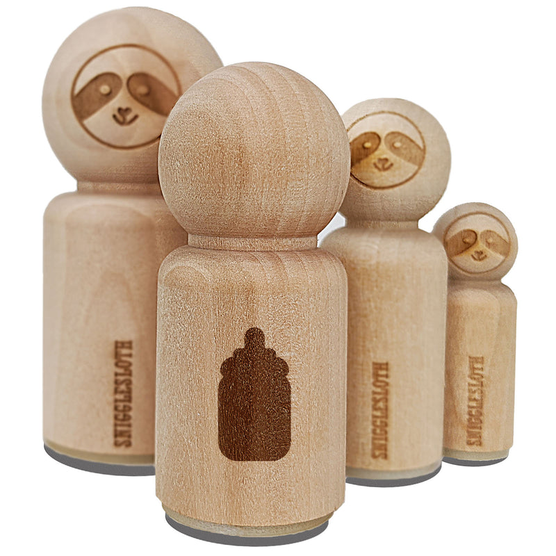 Baby Bottle Solid Rubber Stamp for Stamping Crafting Planners