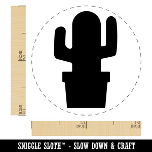 Cactus in Pot Solid Rubber Stamp for Stamping Crafting Planners