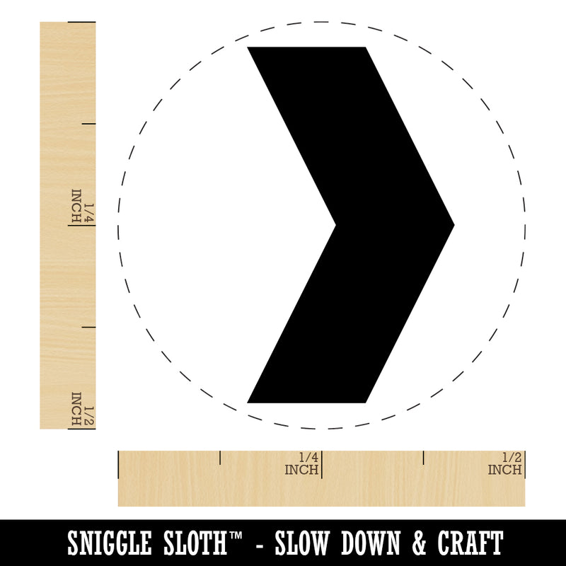 Chevron Arrow Solid Rubber Stamp for Stamping Crafting Planners