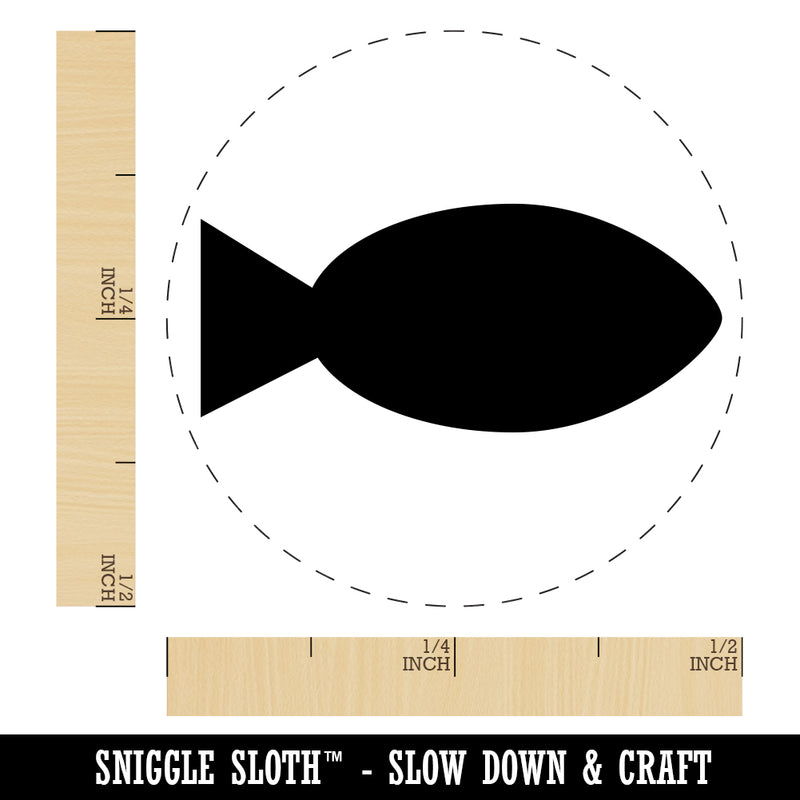 Fish Solid Rubber Stamp for Stamping Crafting Planners