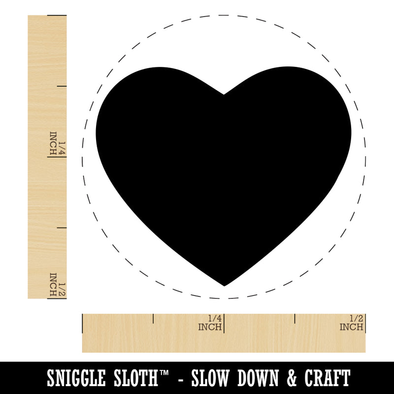 Heart Solid Rubber Stamp for Stamping Crafting Planners