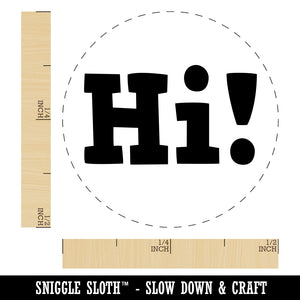 Hi Text Rubber Stamp for Stamping Crafting Planners
