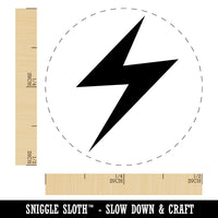 Lightning Bolt Thunderbolt Rubber Stamp for Stamping Crafting Planners