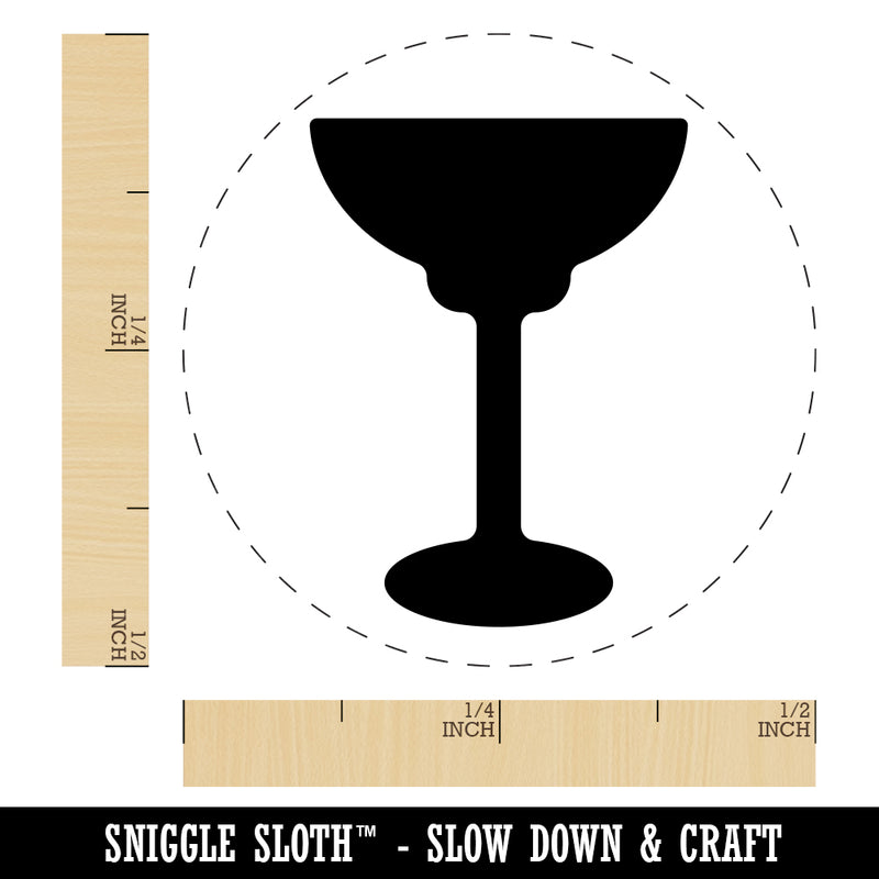 Margarita Glass Rubber Stamp for Stamping Crafting Planners