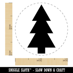 Pine Tree Rubber Stamp for Stamping Crafting Planners