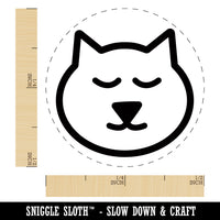 Cat Face Rubber Stamp for Stamping Crafting Planners