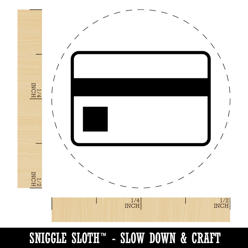 Credit Card Money Bills Rubber Stamp for Stamping Crafting Planners