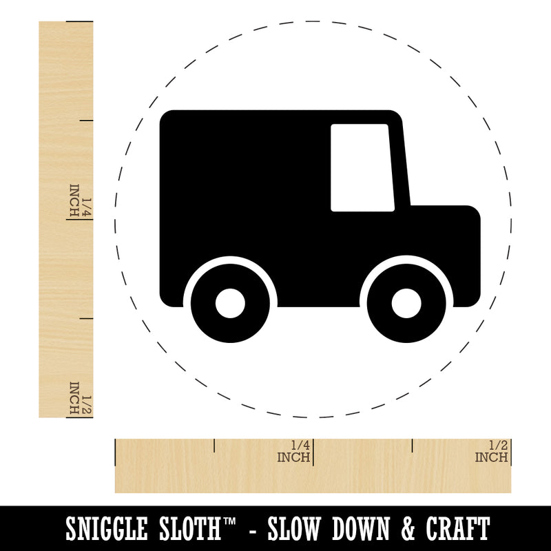 Delivery Moving Truck Rubber Stamp for Stamping Crafting Planners