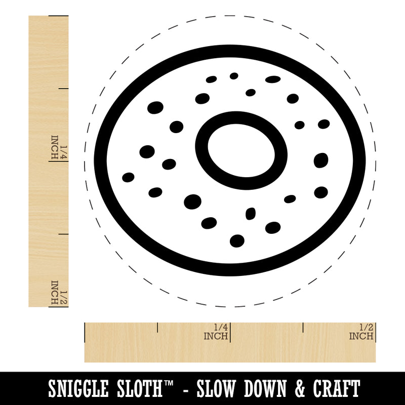 Everything Bagel Rubber Stamp for Stamping Crafting Planners