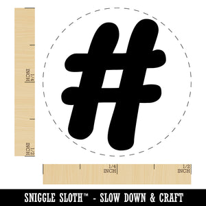 Hashtag Number Sign Rubber Stamp for Stamping Crafting Planners