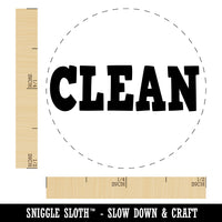 Clean Text Rubber Stamp for Stamping Crafting Planners