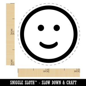 Happy Face Smile Good Job Rubber Stamp for Stamping Crafting Planners