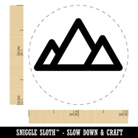 Mountain Range Rubber Stamp for Stamping Crafting Planners