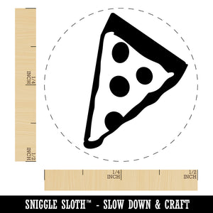 Pizza Slice Abstract Rubber Stamp for Stamping Crafting Planners