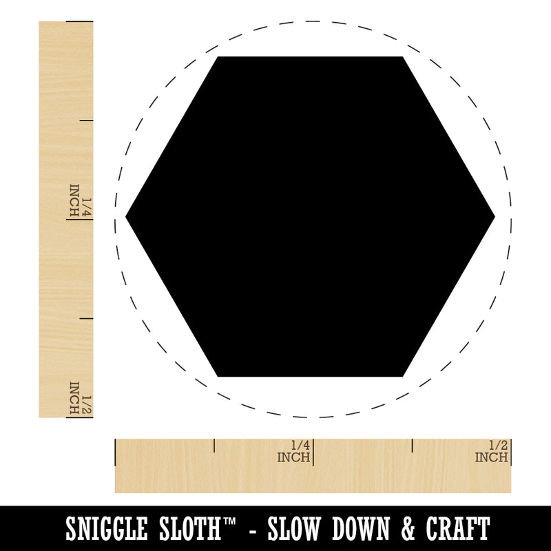 Polygon Solid Rubber Stamp for Stamping Crafting Planners
