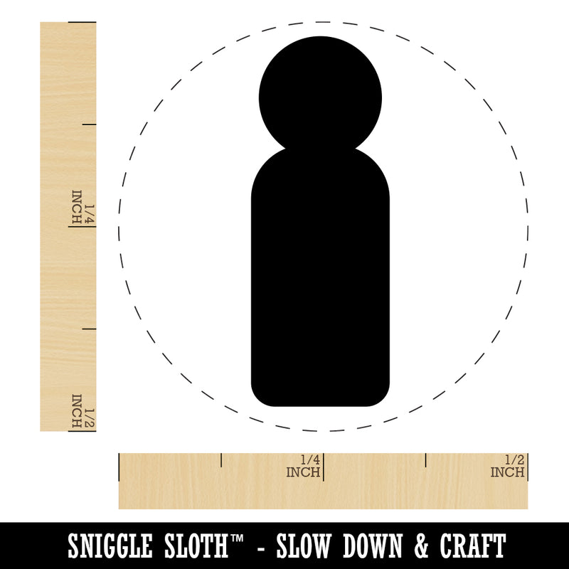 Simple Person Unisex Rubber Stamp for Stamping Crafting Planners