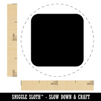 Square Rounded Corners Rubber Stamp for Stamping Crafting Planners