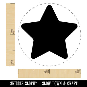 Star Curved Points Rubber Stamp for Stamping Crafting Planners
