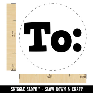 To Text Rubber Stamp for Stamping Crafting Planners