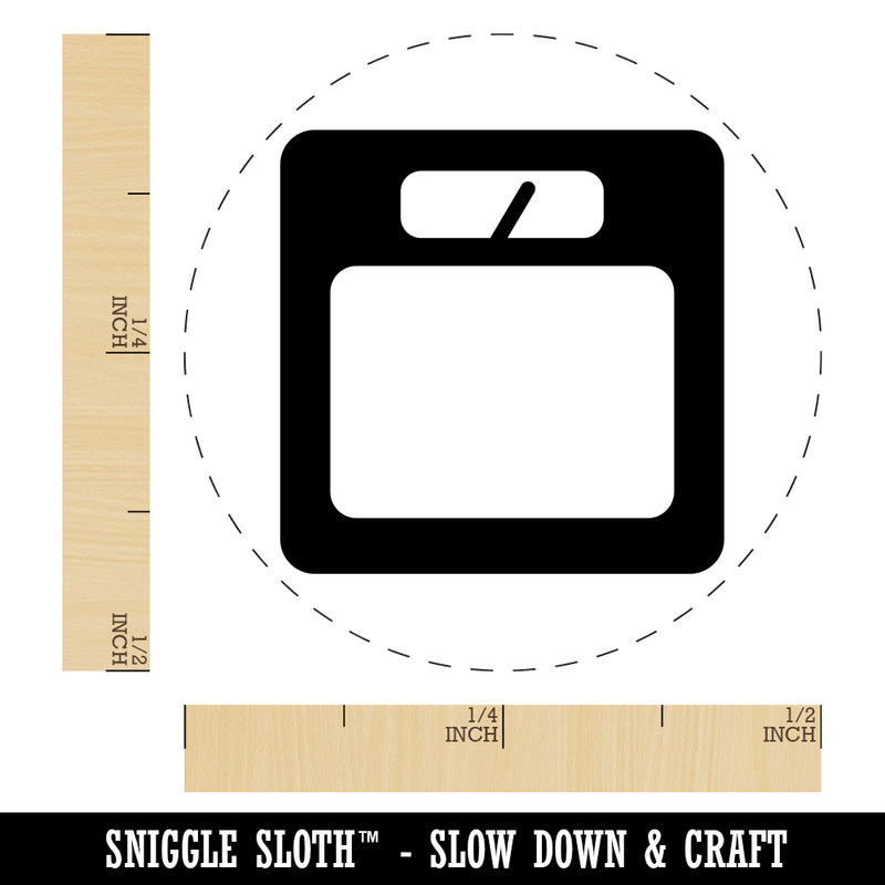 Weight Loss Tracker Scale Rubber Stamp for Stamping Crafting Planners