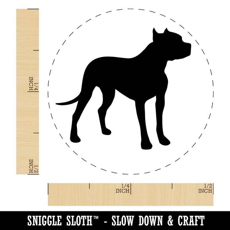 American Pit Bull Terrier Dog Solid Rubber Stamp for Stamping Crafting Planners