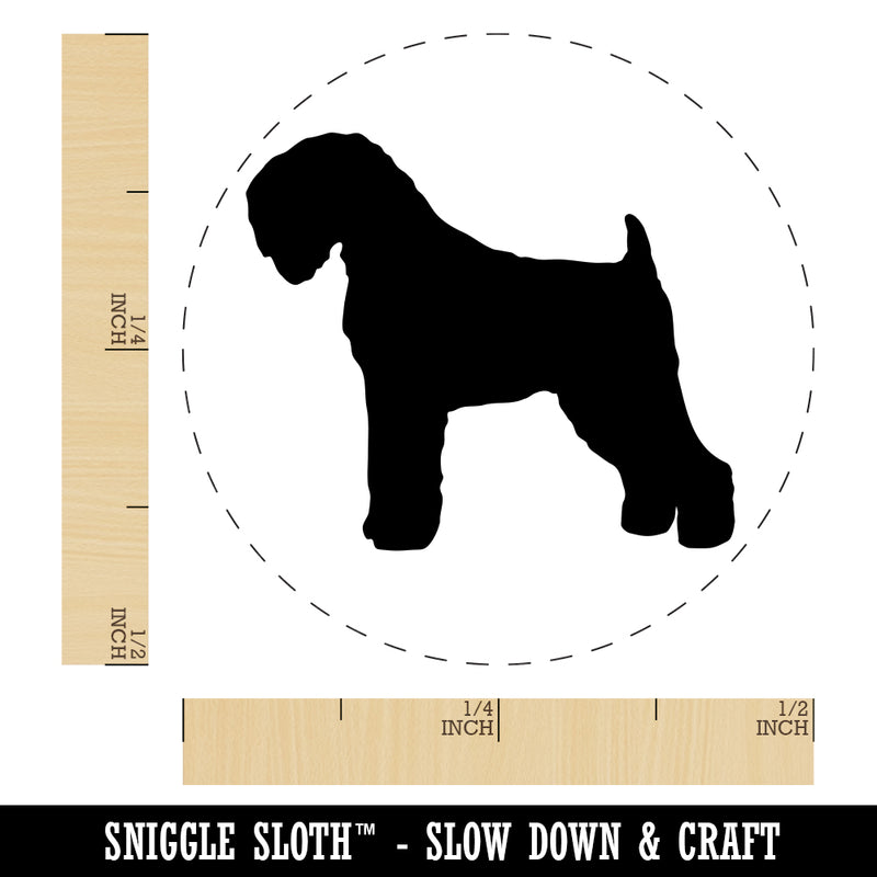 Black Russian Terrier Chornyi Dog Solid Rubber Stamp for Stamping Crafting Planners