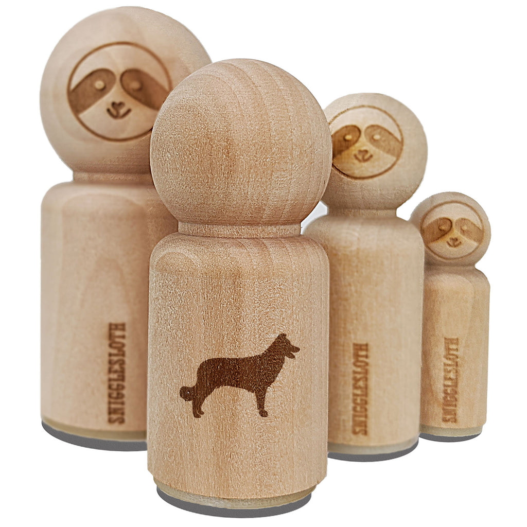 Border Collie Dog Solid Rubber Stamp for Stamping Crafting Planners