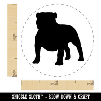 Bulldog English British Dog Solid Rubber Stamp for Stamping Crafting Planners