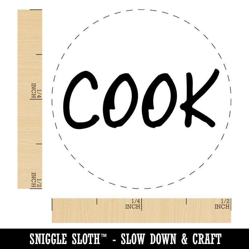 Cook Fun Text Rubber Stamp for Stamping Crafting Planners