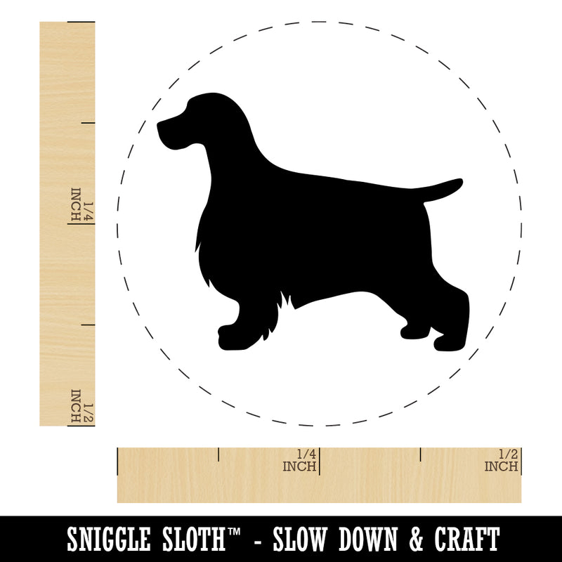 English Cocker Spaniel Dog Solid Rubber Stamp for Stamping Crafting Planners