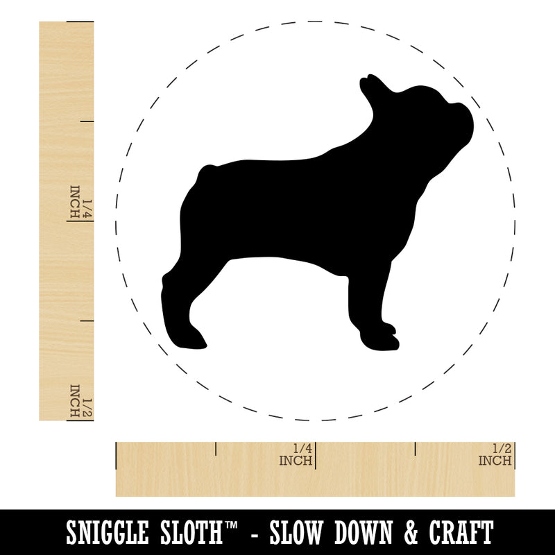 French Bulldog Dog Solid Rubber Stamp for Stamping Crafting Planners