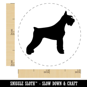 Giant Schnauzer Dog Solid Rubber Stamp for Stamping Crafting Planners