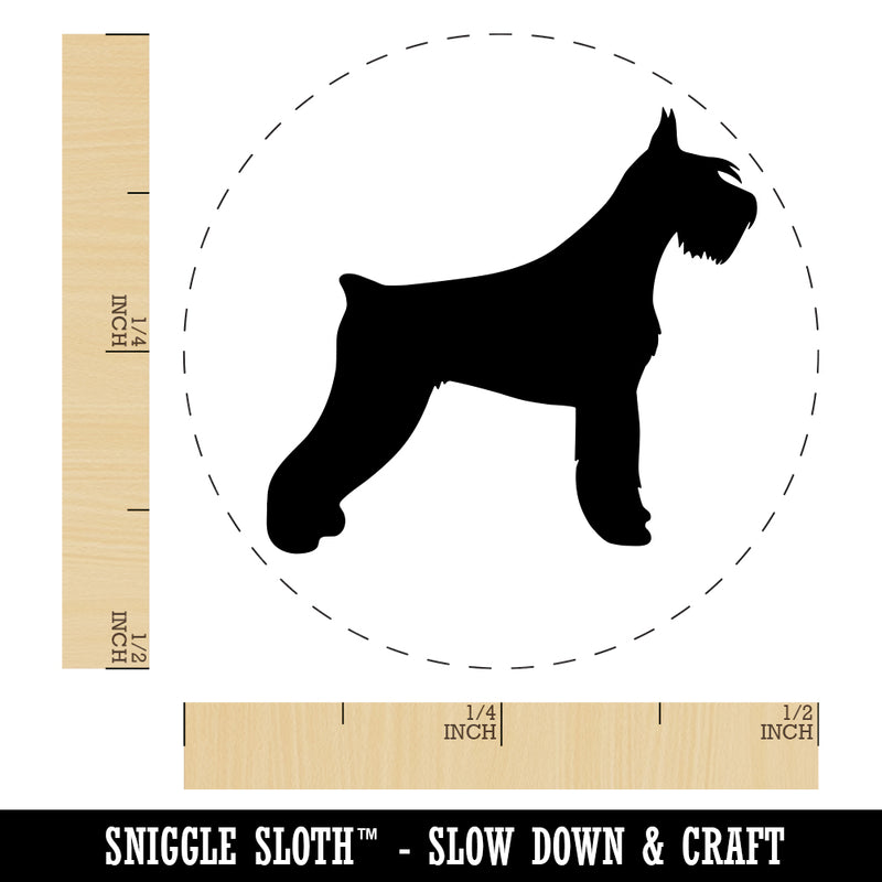 Giant Schnauzer Dog Solid Rubber Stamp for Stamping Crafting Planners