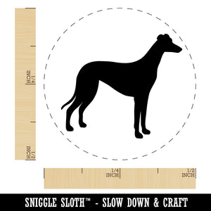 Greyhound Dog Solid Rubber Stamp for Stamping Crafting Planners
