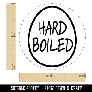 Hard Boiled Text in Egg Rubber Stamp for Stamping Crafting Planners