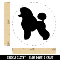 Miniature Poodle Dog Solid Rubber Stamp for Stamping Crafting Planners