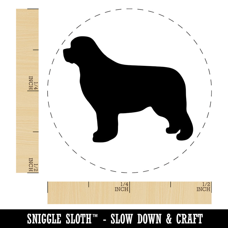 Newfoundland Dog Solid Rubber Stamp for Stamping Crafting Planners
