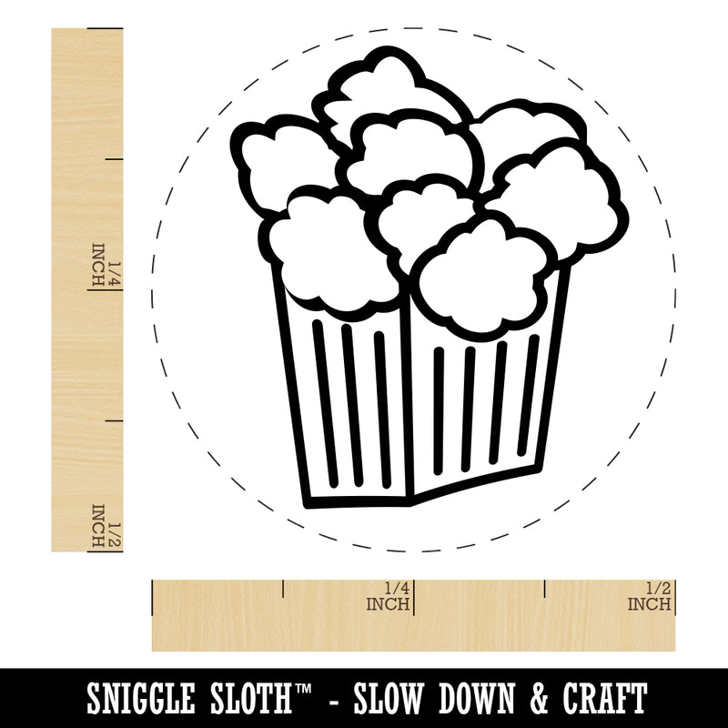Popcorn Doodle Rubber Stamp for Stamping Crafting Planners