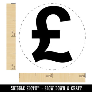 Pound Sterling Symbol United Kingdom Rubber Stamp for Stamping Crafting Planners