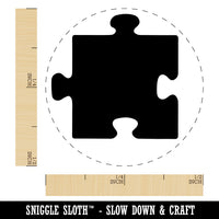 Puzzle Piece Solid Rubber Stamp for Stamping Crafting Planners