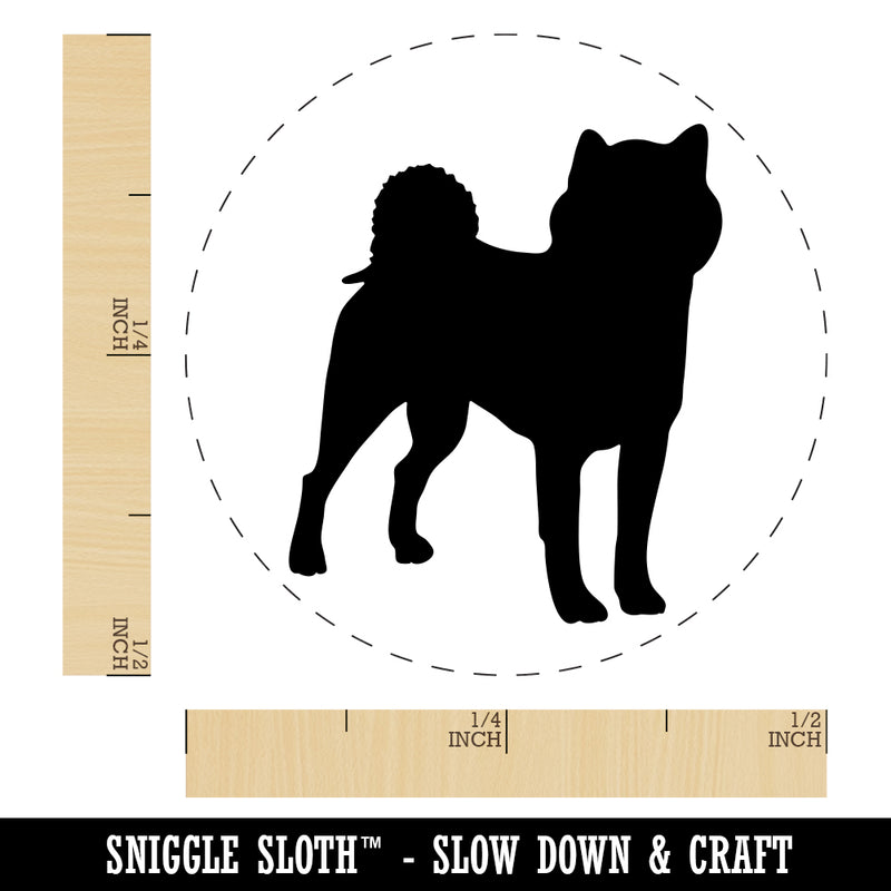 Shiba Inu Dog Solid Rubber Stamp for Stamping Crafting Planners