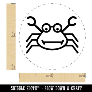 Silly Crab Rubber Stamp for Stamping Crafting Planners