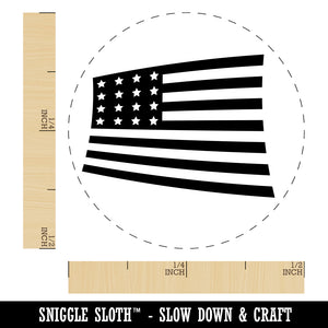 USA United States of America Flag Fun Rubber Stamp for Stamping Crafting Planners