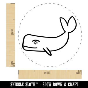 Witty Sperm Whale Rubber Stamp for Stamping Crafting Planners