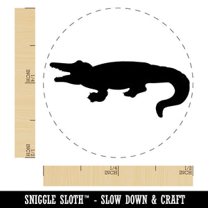 Alligator Crocodile Solid Rubber Stamp for Stamping Crafting Planners