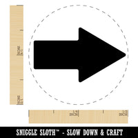 Arrow Rounded Corners Solid Rubber Stamp for Stamping Crafting Planners